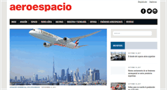 Desktop Screenshot of aeroespacio.com.ar
