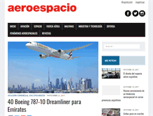 Tablet Screenshot of aeroespacio.com.ar